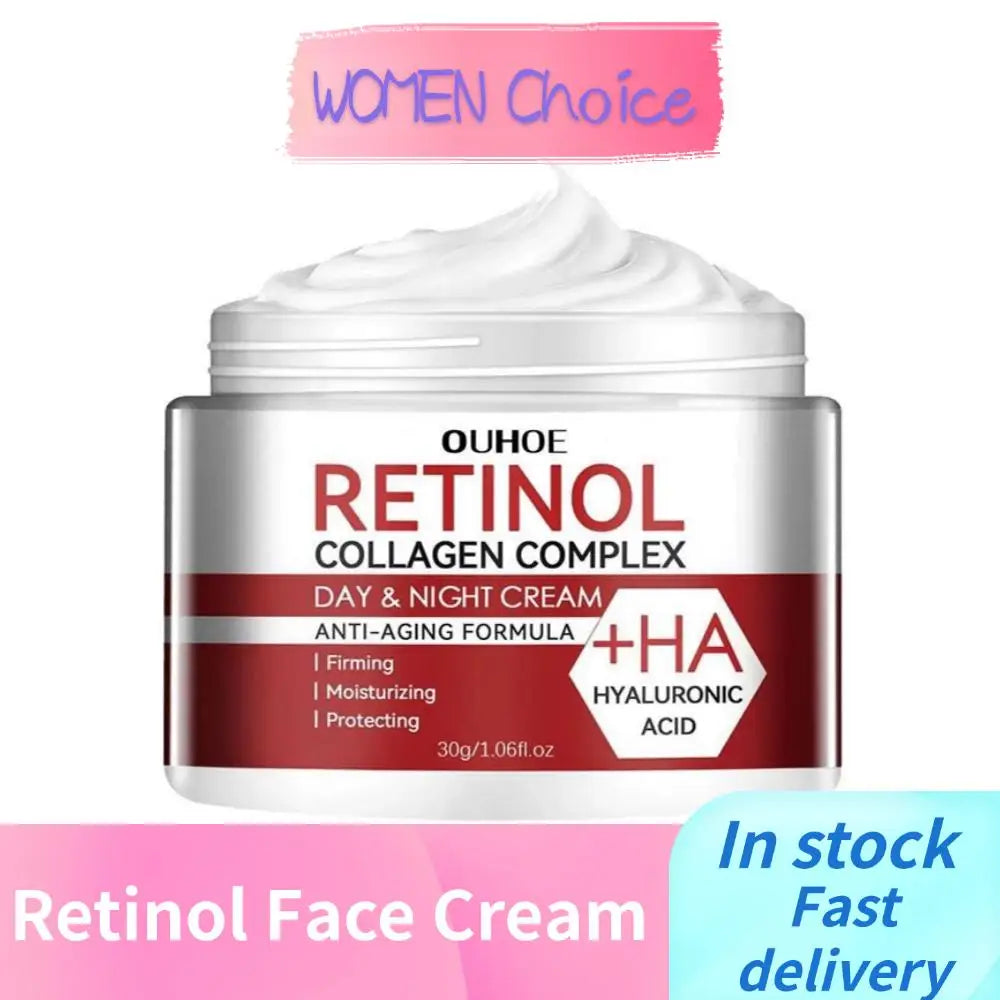 Retinol Face Moisturizing Cream Anti-Wrinkle Hydrating Shrink Pores Retinol Cream Fade Fine Lines Skin Care Products for Women